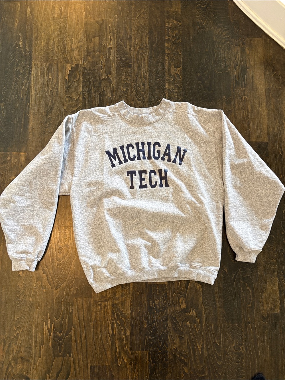 Vintage Michigan Tech Gray Crewneck Sweatshirt